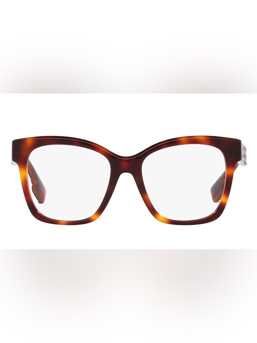 Burberry Tortoiseshell Square Women's Eyeglasses - Picture 2 of 6